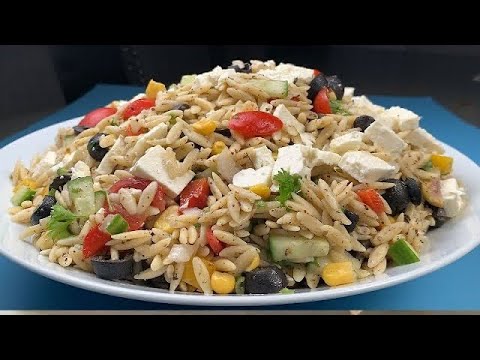 How to make Orzo Salad With Vegetables & Feta  Cheese  Recipe