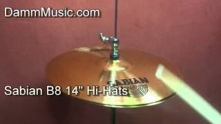 Video thumbnail for Sabian B8 14" HiHat Cymbals Demo by Damm Music Center