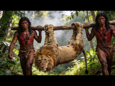Yanomami Lion Hunt — Ancient Amazon Tribe Hunts Two Giant Lions | Full Jungle Survival Documentary