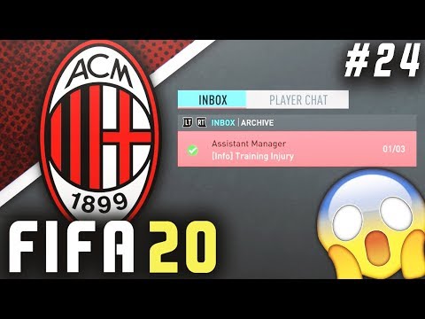 OUR BEST DEFENDER IS OUT FOR THE SEASON😱 - FIFA 20 AC Milan Career Mode EP24