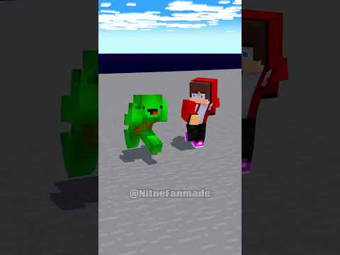 Steve And Mikey & JJ Running Away From Black Hole With His Girlfriends!