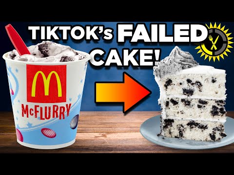 Food Theory: Testing the McDonalds McFlurry Cake! (Viral TikTok Hack)