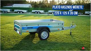 Új Faro Tractus 220 (220 x 125 cm) utánfutó akciósan csak 439.000 Ft