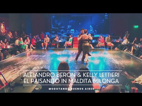 El Paisanito D'Arienzo Echague Alejandro Beron & Kelly Lettieri dance milonga in Maldita Milonga