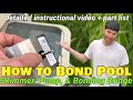 How To Install A Skimmer Bonding Plate How To Bond Above Ground Pool Equipment Skimmer Pump Motor