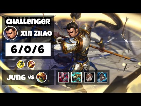 Xin Zhao vs Rammus EU Challenger JUNGLE (6/0/6) - v11.8