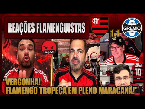 REAÇÕES FLAMENGUISTAS - FLAMENGO 1x1 GRÊMIO - EMPATE FRUSTRANTE - VAMOS RIR DO FLAMENGO!