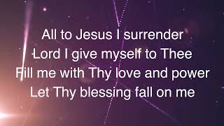 I Surrender All ~ Amy Grant ~ lyric video