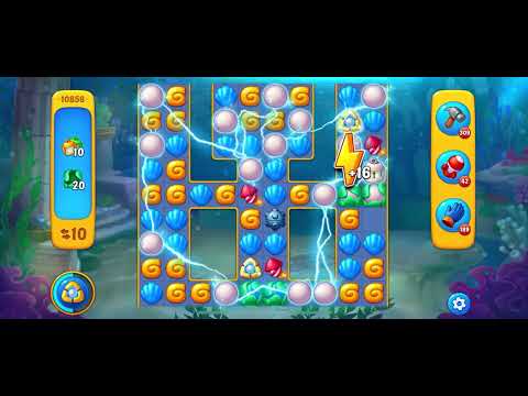 Fishdom level 10858 no boosters フィッシュダム ノーマル