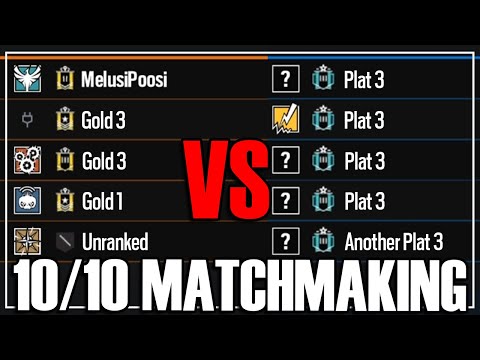 Copper to Diamond: The Best Matchmaking - Rainbow Six Siege