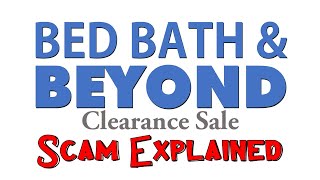 Bed Bath & Beyond stocks scam explained | Unreal bbby clearance sale