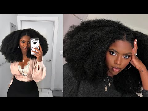 afro wig tutorial