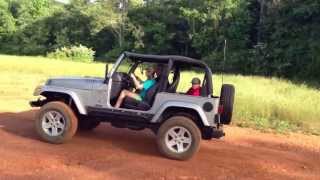 preview picture of video 'Gracie learning to drive the jeep - part 1'