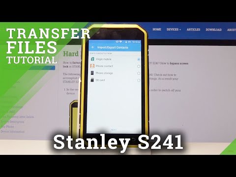 How to Transfer Files in Stanley S241 - Move the Data