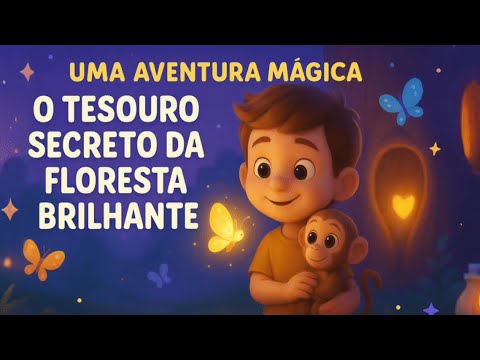 O Tesouro Secreto da Floresta Brilhante | História para Dormir Infantil @contando.carneirinhos