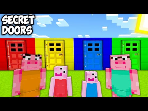 Piggy Adventure: Discover Hidden Doors in Minecraft