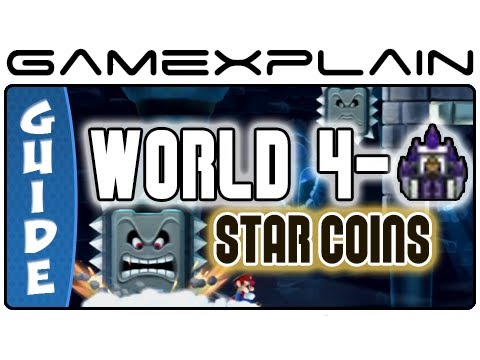 New Super Mario Bros. U - Frosted Glacier-Wendy's Shifting Castle Star Coins Guide