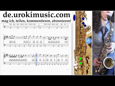 Saxophonunterricht (Alt) LSD - Thunderclouds ft. Sia, Diplo, Labrinth Noten Lernen um-i995