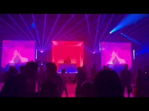 Video thumbnail showing a seamless DJ booth setup by LightSmiths at Hyatt Regency Seattle