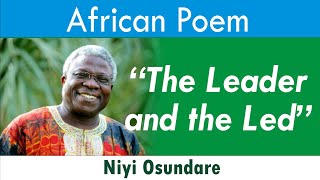 African Poem: The Lead and the Led by Niyi Osundare