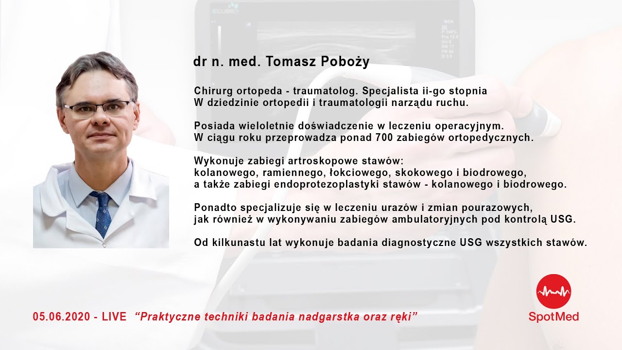 Webinar: USG nadgarstka i ręki