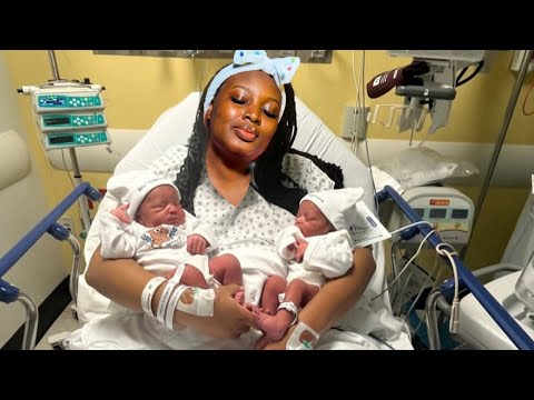 Mo Bimpe in Tränen, als sie endlich Zwillinge mit ihrem Ehemann Lateef Adedimeji begrüßt