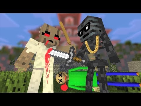 Monster School : GRANNY HORROR GAME CHALLENGE - Minecraft Animation
