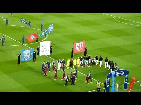 PSG - FC Metz : l'entrée des joueurs