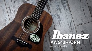 Video thumbnail for Ibanez AW54JR-OPN akusztikus gitár by HangszerPláza