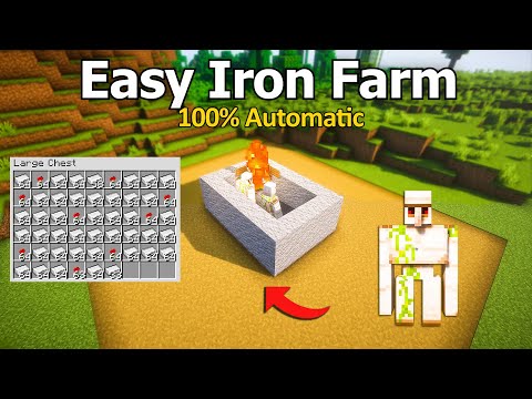 INSANE Minecraft Villager Iron Farm in 60 Blocks!