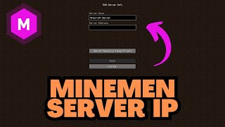 Minecraft Minemen Server IP 2024