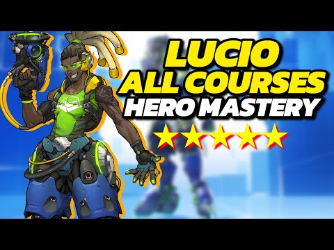 「Hero Mastery」 LUCIO 5 STAR 100% ALL COURSES (Overwatch 2 Season 10 Guide)