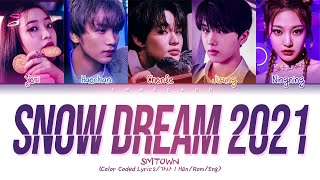 SMTOWN Snow Dream 2021 Lyrics 에스엠타운 스노우드림 2021 가사 | Red Velvet NCT aespa 레드벨벳 엔시티 에스파