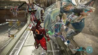 warframe/ps4　久々にバグったw　対象抜け出てくれないし、ダウンもしてくれない(+_+)