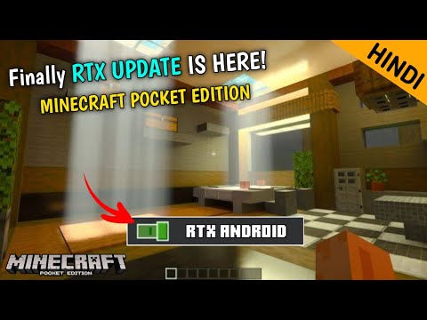 ARCHAK gaming - Finally Minecraft Pocket Edition RTX UPDATE Is Here! how to use rtx in minecraft pe