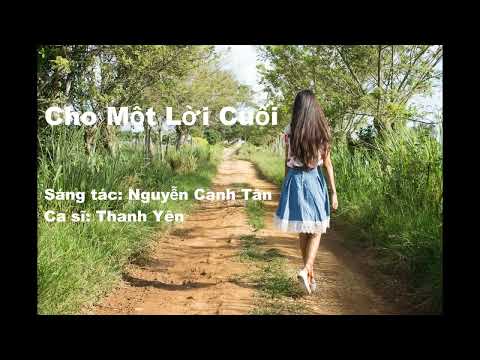 Cho một lời cuối - Thanh Yên