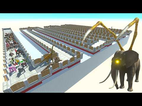 ESCAPE FROM ALIEN ELEPHANT - Animal Revolt Battle Simulator - ARBS