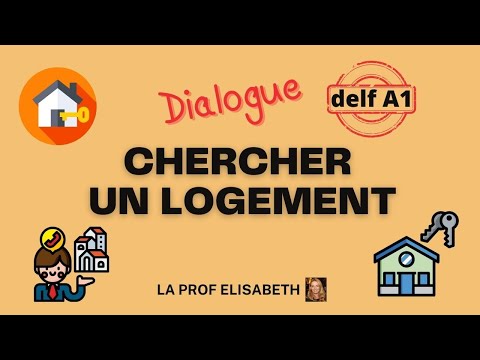 Chercher un logement. Agence immobilière - Dialogue pour le DELF A1.😍 English subtitles available!