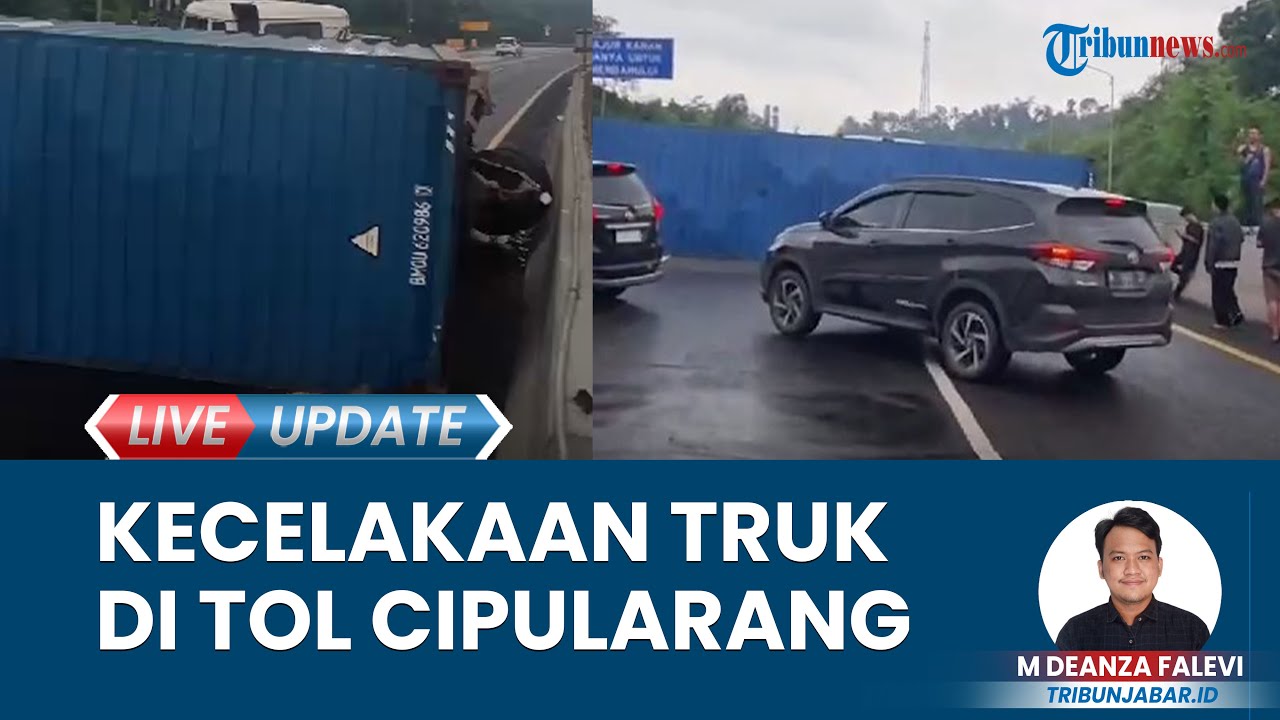 Kecelakaan Tunggal Truk Kontainer di Tol Cipularang, Badan Truk