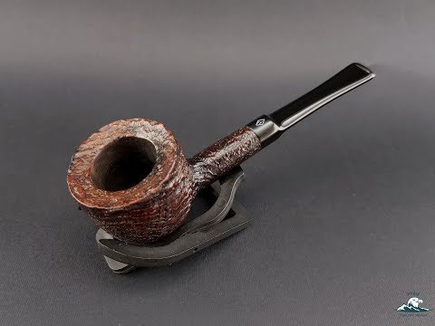 Rare Parker Super Briar Bark Group Size 4 Sandblasted Pot Saddle Stem (813) *SOLD*