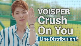 Voisper(보이스퍼) Crush On You(반했나봐) Line Distribution