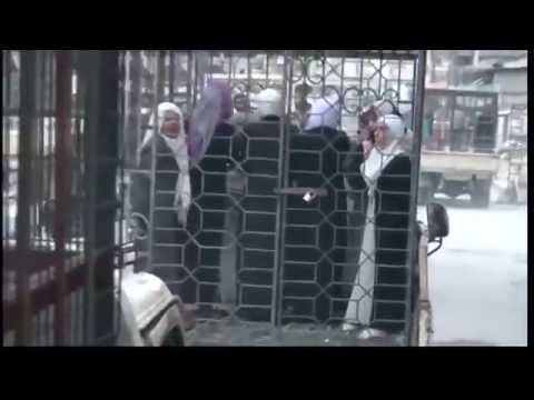 RAW SYRIA caged Alawites human shields Against Airstrikes Breaking News november 1 2015 Video