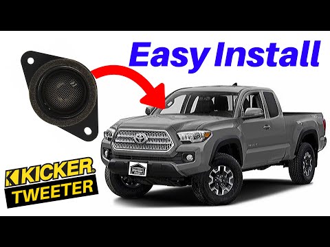 3rd Generation Tacoma Tweeter Upgrade - Kicker Plug & Play Easy Install