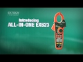 Extech EX623 Dual Input Clamp Meters with IR Thermometer