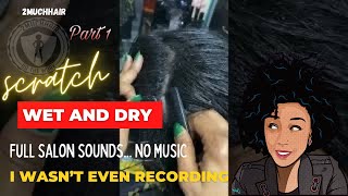 No music Dandruff Scratching video! Full salon audio. Dandruff detox