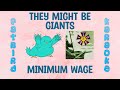 They Might Be Giants - Minimum Wage - Fatbird Karaoke
