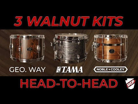 Walnut Drum Set Shootout - Tama Star, George Way, Noble & Cooley!