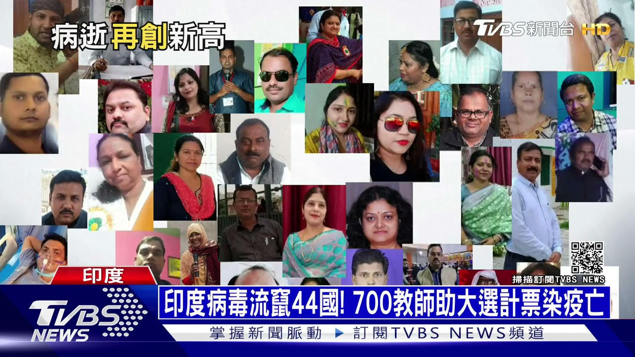 印度病毒流竄44國！　700教師助大選計票染疫亡