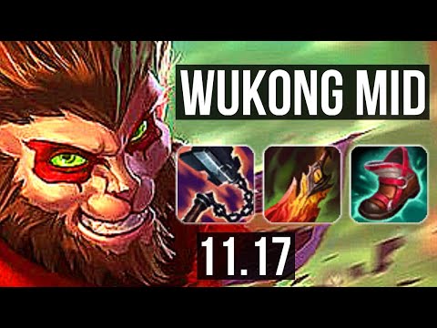 WUKONG vs SYLAS (MID) | 2.3M mastery, 11/2/8, 700+ games, Dominating | NA Grandmaster | v11.17