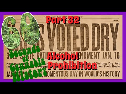 60 Seconds of Cannabis History: Part 32 - Alcohol Prohibition